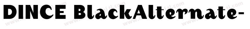 DINCE BlackAlternate字体转换